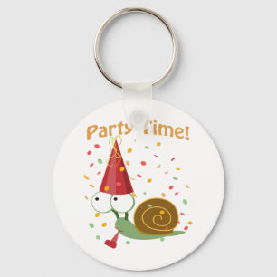 Confetti Party Time! Snail Key Ring