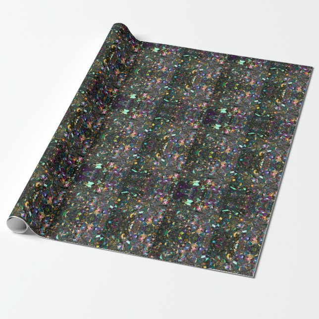 Confetti Party Wrapping Paper (Unrolled)
