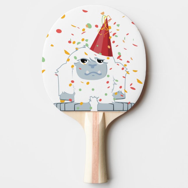 Confetti Party Yeti Ping Pong Paddle (Front)
