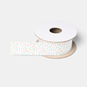 Confetti Pastels (Dots) Satin Ribbon