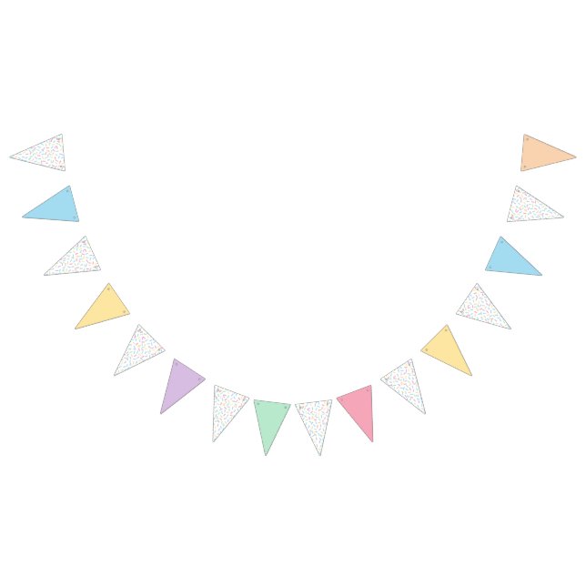  Confetti Pastels (Sprinkles-Solids) Bunting (All)