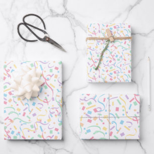 Confetti Pastels (Surprise) Wrapping Paper Sheet