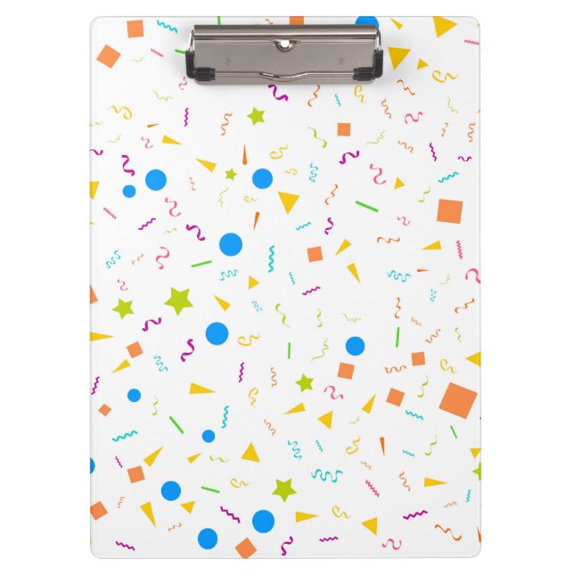 Confetti Patterned Clipboard (Front)