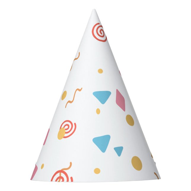 Confetti Patterned Party Hat (Front)