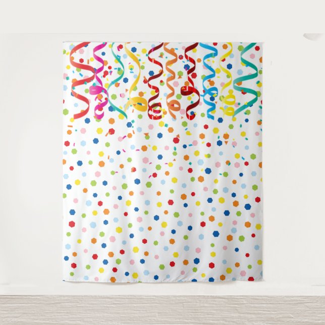 Confetti Photo Background Tapestry (Front)