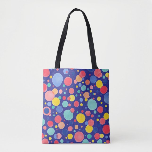 Confetti Pop - blue Tote Bag (Front)
