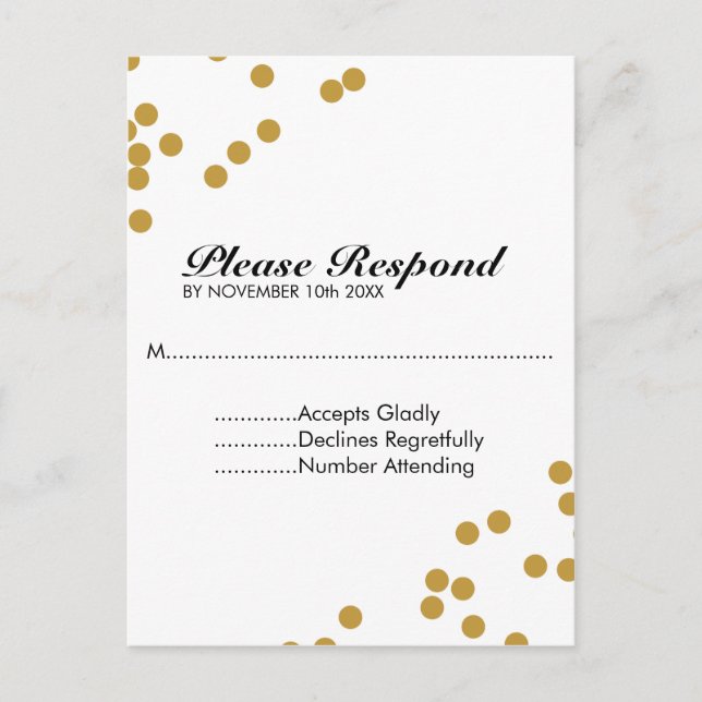 Confetti RSVP Card (Front)