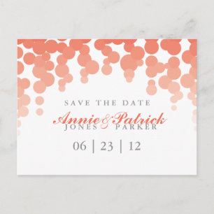 Confetti Save the Date Postcard