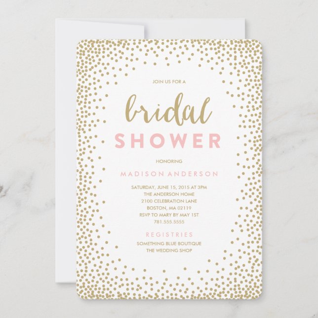 Confetti Shower | Bridal Shower Invitation (Front)