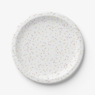 Confetti Sprinkle Disposable Party Paper Plate