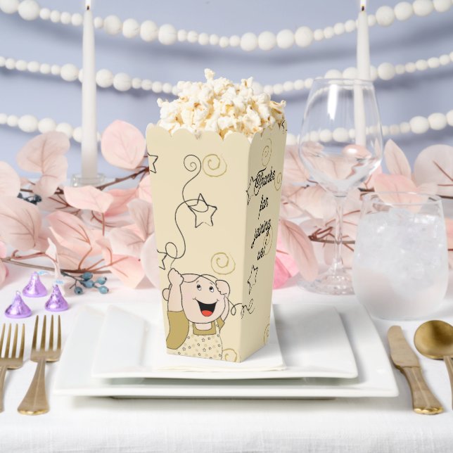 Confetti Stars Baby Shower Favour Box (Wedding)