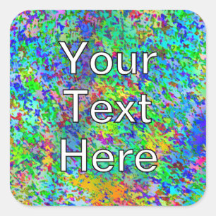 Confetti Storm Square Sticker