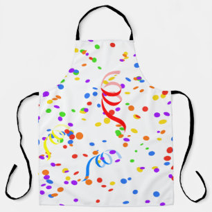 Confetti streamer party carnival apron