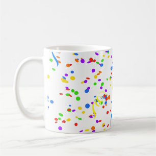 Confetti streamer party carnival coffee mug