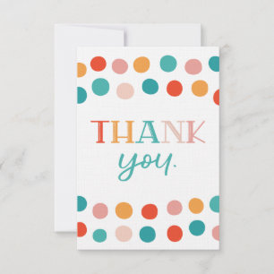 Confetti Thank You Card