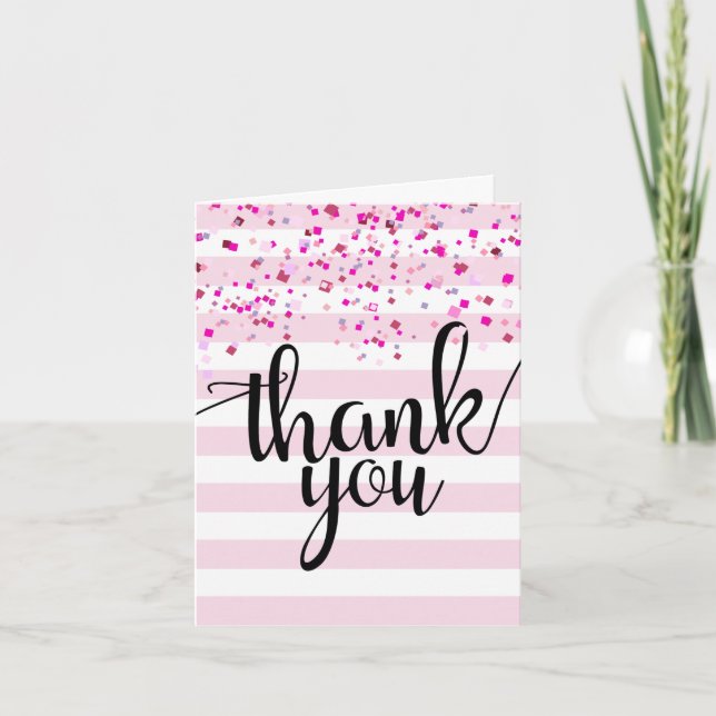 confetti , thank you card (Front)