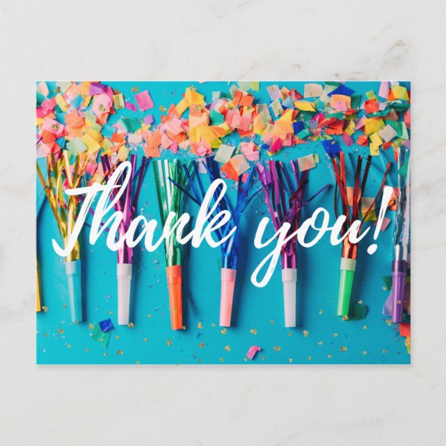 Confetti Thank You Card (Front)