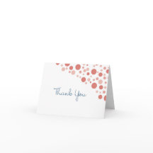 Confetti Thank You Coral