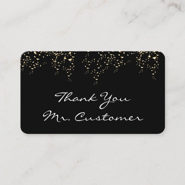 Confetti / Thank You Loyalty Card (Front)