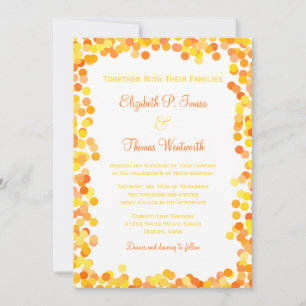 Confetti Wedding Invitations