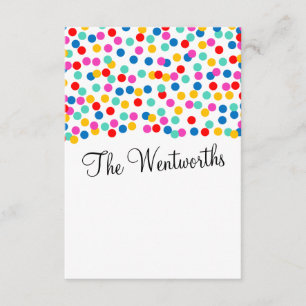 Confetti Wedding Thank You Cards