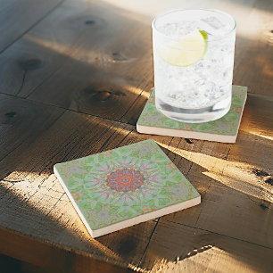 Confianza mandala stone coaster