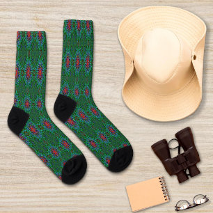 Confianza textile texture mandala pattern socks