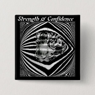 Confidence_ 15 Cm Square Badge