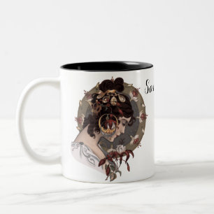 Confidence (ca. 1902). (PERSONALIZE) Two-Tone Coffee Mug
