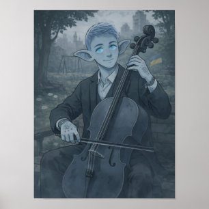 Confidence / Cellist / Park Poster