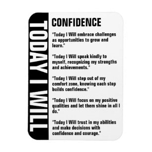 Confidence Goals Reminder Customise Magnet