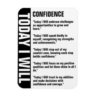 Confidence Goals Reminder Customise Magnet