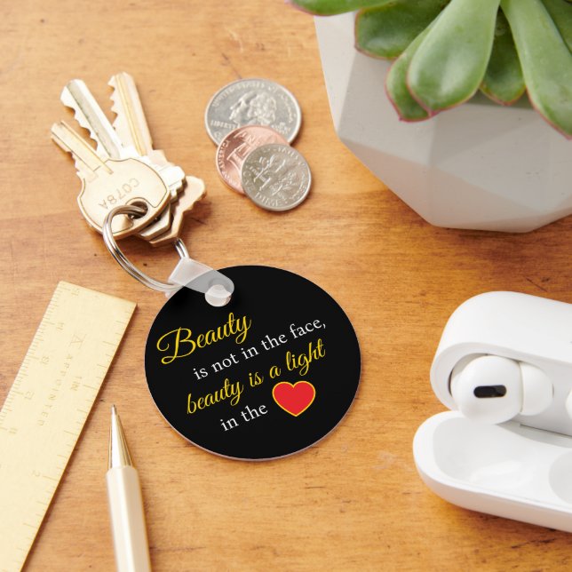 Confidence in Your Pocket – Beauty Slogan Key Ring (Desk)