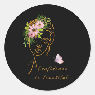 Confidence Is Beautiful Sticker 