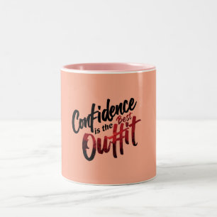 Confidence is the Best Outfit" Inspirational Mug