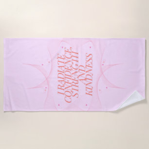 Confidence, Kindness, Spiritual, Inspirational Beach Towel