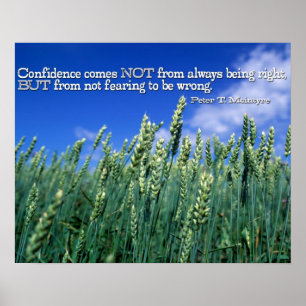 Confidence Poster