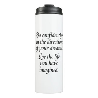 Confidence quote novelty saying kids or coworkers thermal tumbler