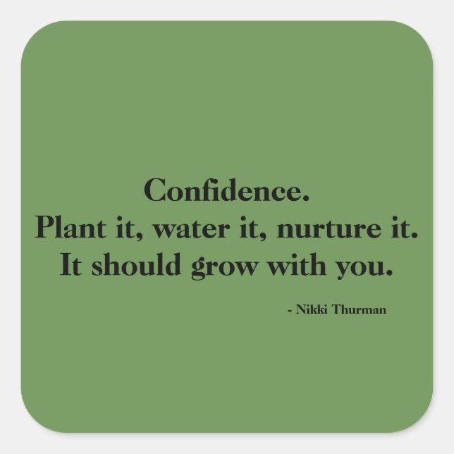 Confidence Sticker (Front)