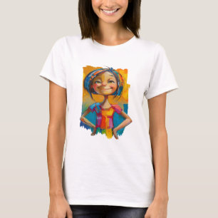 Confidence with bold paint strokes and fearless T-Shirt