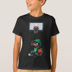 Confident And Motivated Little Jayson With Beanie T-Shirt