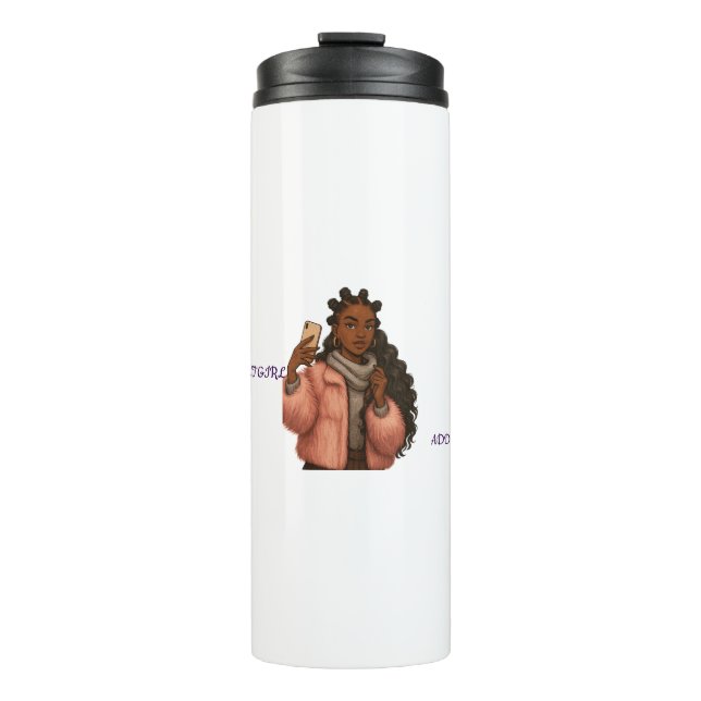 CONFIDENT BOSSS LADY TRAVEL MUGS - (Front)