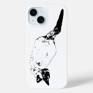 Confident Cat Turn iPhone 15 Case