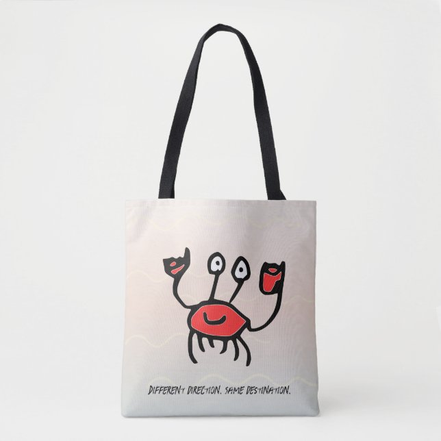 Confident Crab – Shoulder Tote Bag (Front)