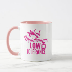 Confident High Standards Saying Mug