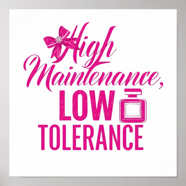 Confident High Standards Saying Poster (Front)