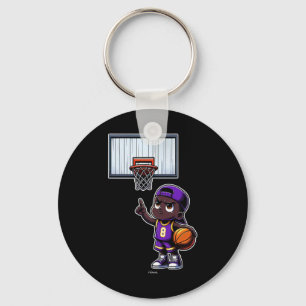 Confident Little Ller With Cap Pays Tribute To #8 Key Ring