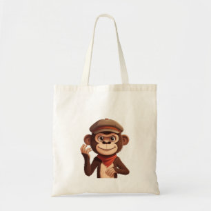 Confident Monkey Tote Bag