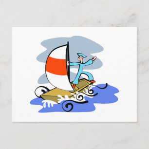Confident Sailor Postcard