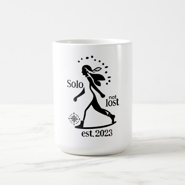 Confident Solo Traveler Statement  Coffee Mug (Center)